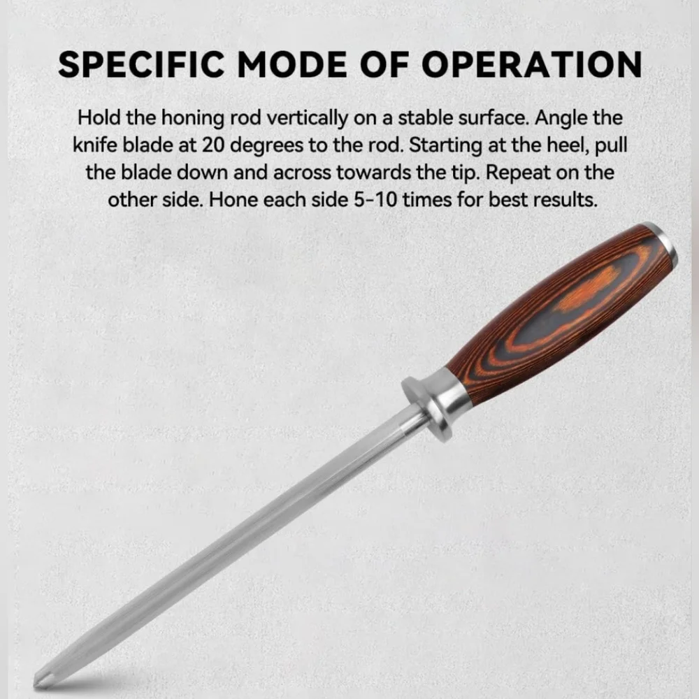 Honing steel Sharpening rod